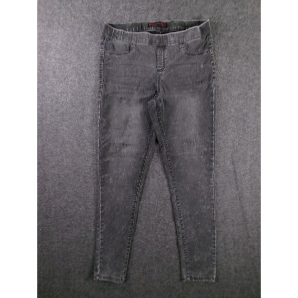No Boundaries Jeans Women Large Black Jegging Skinny Leg Acid Wash Causal Pullon - Picture 1 of 13